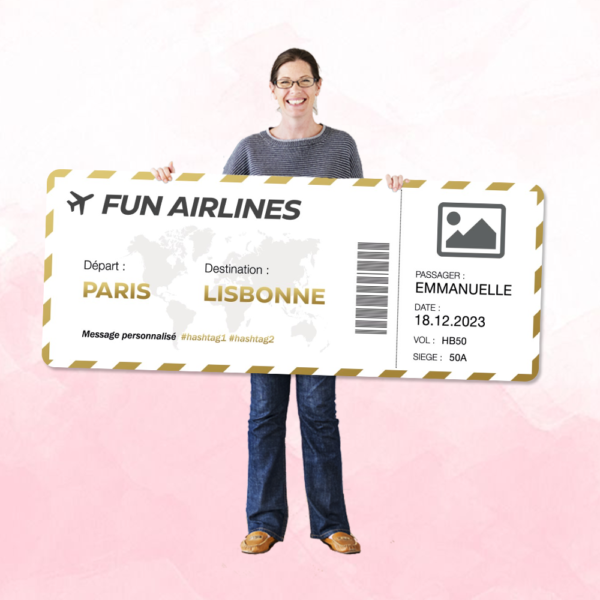 offrir--Billet-avion-geant-personnalisable-impression