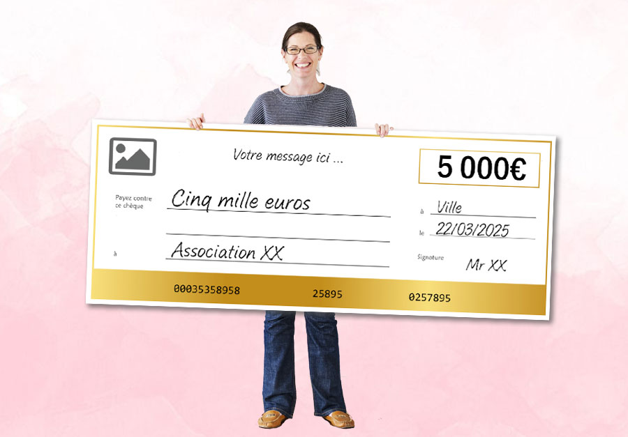 Faux Chèque Géant - Grand Chèque Pour Remise De Prix